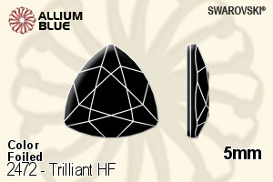 スワロフスキー Trilliant ラインストーン ホットフィックス (2472) 5mm - カラー 裏面アルミニウムフォイル - ウインドウを閉じる