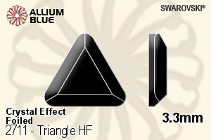 Swarovski Triangle Flat Back Hotfix (2711) 3.3mm - Crystal Effect With Aluminum Foiling - Haga Click en la Imagen para Cerrar