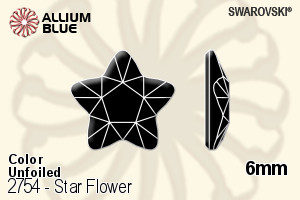 施華洛世奇 Star Flower 平底石 (2754) 6mm - 顏色 無水銀底 - 關閉視窗 >> 可點擊圖片