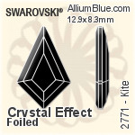 Swarovski Kite Flat Back No-Hotfix (2771) 12.9x8.3mm - Color With Platinum Foiling