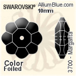 Swarovski Margarita Sew-on Stone (3700) 12mm - Clear Crystal Unfoiled