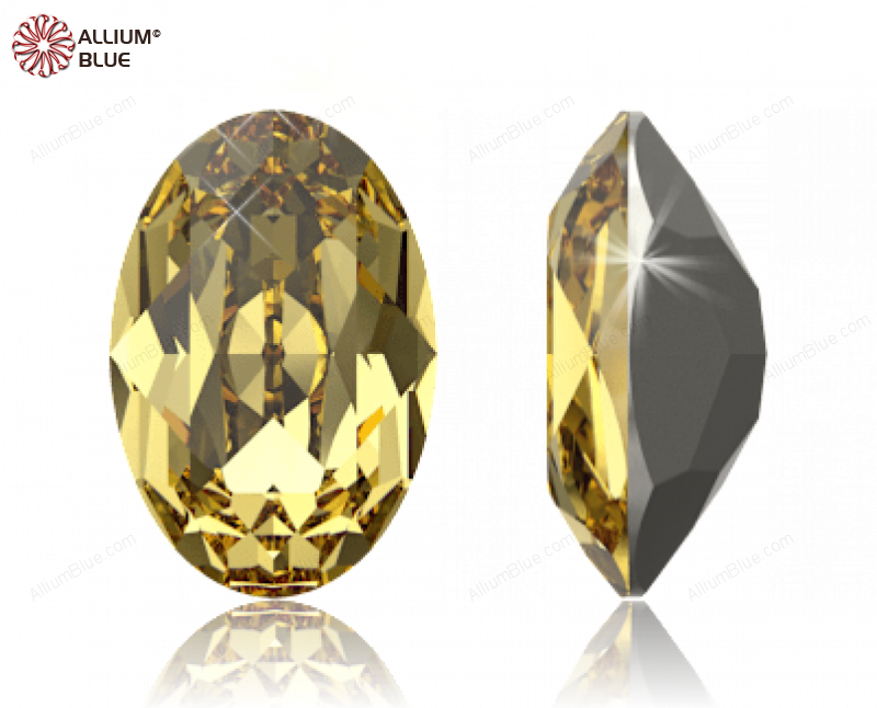 SWAROVSKI 4120 18X13MM REC. DARK JONQUIL F