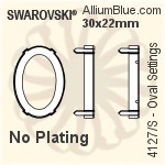 Swarovski Oval Settings (4127/S) 39x28mm - Plated