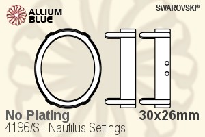Swarovski Nautilus Settings (4196/S) 30x26mm - No Plating - Click Image to Close