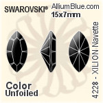 Swarovski XILION Navette Fancy Stone (4228) 10x5mm - Crystal Effect Unfoiled