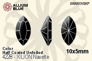 Swarovski XILION Navette Fancy Stone (4228) 10x5mm - Color (Half Coated) Unfoiled - Click Image to Close