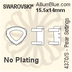 Swarovski Pear Settings (4370/S) 20x18mm - No Plating