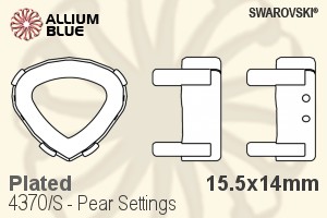 施华洛世奇 Pear花式石爪托 (4370/S) 15.5x14mm - 镀面 - 关闭视窗 >> 可点击图片