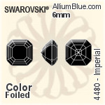 Swarovski Imperial Fancy Stone (4480) 6mm - Crystal Effect Unfoiled