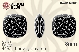 施华洛世奇 Fantasy Cushion 花式石 (4483) 8mm - 颜色 白金水银底 - 关闭视窗 >> 可点击图片