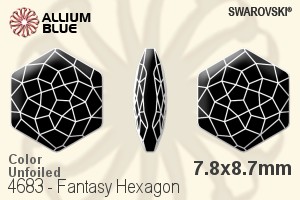 Swarovski Fantasy Hexagon Fancy Stone (4683) 7.8x8.7mm - Color Unfoiled - Haga Click en la Imagen para Cerrar