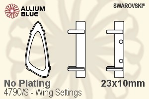 Swarovski Wing Settings (4790/S) 23x10mm - No Plating - Click Image to Close