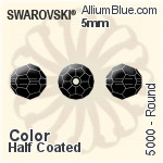 施华洛世奇 圆形 串珠 (5000) 6mm - 透明白色