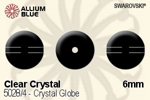 スワロフスキー Crystal Globe ビーズ (5028/4) 6mm - クリスタル