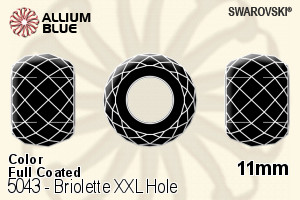 Swarovski Briolette XXL Hole Bead (5043) 11mm - Color (Full Coated) - Click Image to Close