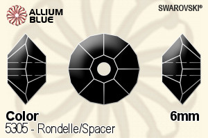 施華洛世奇 Rondelle/Spacer 串珠 (5305) 6mm - 顏色