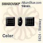 Swarovski Stairway Bead (5624) 14mm - Crystal Effect