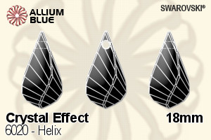 Swarovski Helix Pendant (6020) 18mm - Crystal Effect - Haga Click en la Imagen para Cerrar