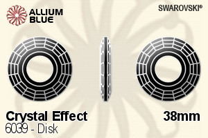施華洛世奇 Disk 吊墜 (6039) 38mm - 白色（半塗層）