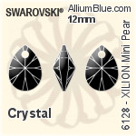 Swarovski XILION Mini Pear Pendant (6128) 10mm - Clear Crystal