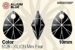Swarovski XILION Mini Pear Pendant (6128) 10mm - Color - Click Image to Close