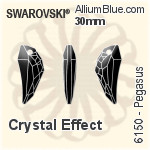 施華洛世奇 圓拱形 熨底平底石 (2080/4) SS10 - 顏色 鋁質水銀底