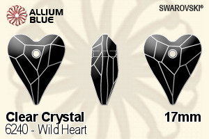 Swarovski Wild Heart Pendant (6240) 17mm - Clear Crystal - Haga Click en la Imagen para Cerrar