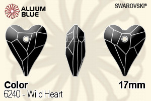 Swarovski Wild Heart Pendant (6240) 17mm - Color - Click Image to Close