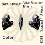 Swarovski Devoted 2 U Heart Pendant (6261) 36mm - Crystal Effect