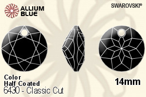 Swarovski Classic Cut Pendant (6430) 14mm - Color (Half Coated) - Click Image to Close