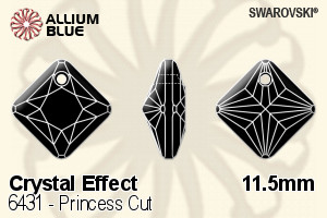 Swarovski Princess Cut Pendant (6431) 11.5mm - Crystal Effect - Click Image to Close
