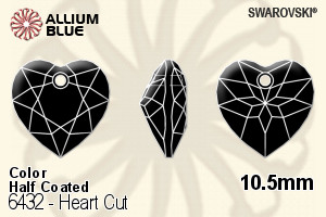 Swarovski Heart Cut Pendant (6432) 10.5mm - Color (Half Coated) - Haga Click en la Imagen para Cerrar