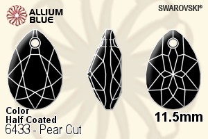 スワロフスキー Pear カット ペンダント (6433) 11.5mm - カラー（ハーフ　コーティング） - ウインドウを閉じる