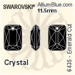 Swarovski Emerald Cut Pendant (6435) 16mm - Clear Crystal