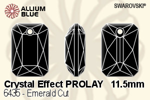 スワロフスキー Emerald カット ペンダント (6435) 11.5mm - クリスタル エフェクト PROLAY - ウインドウを閉じる