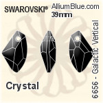 Swarovski Galactic Vertical Pendant (6656) 27mm - Clear Crystal