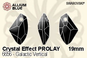 施華洛世奇 Galactic Vertical 吊墜 (6656) 19mm - 白色（半塗層） PROLAY