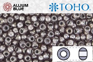 TOHO Round Seed Beads (RR6-1010) 6/0 Round Large - Metallic Lined Light Amethyst - 关闭视窗 >> 可点击图片