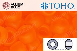 TOHO Round Seed Beads (RR6-10BF) 6/0 Round Large - Transparent-Frosted Hyacinth - Haga Click en la Imagen para Cerrar