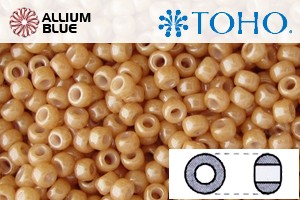 TOHO Round Seed Beads (RR15-123D) 15/0 Round Small - Opaque-Lustered Dk Beige - 關閉視窗 >> 可點擊圖片