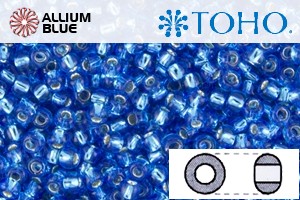TOHO Round Seed Beads (RR11-23C) 11/0 Round - Dark Aquamarine Silver Lined - 关闭视窗 >> 可点击图片