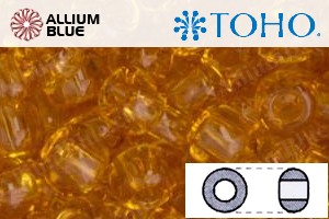 TOHO Round Seed Beads (RR6-2B) 6/0 Round Large - Transparent Med Topaz - Haga Click en la Imagen para Cerrar