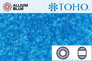 TOHO Round Seed Beads (RR3-3) 3/0 Round Extra Large - Transparent Aquamarine - Haga Click en la Imagen para Cerrar