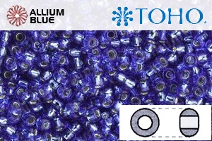 TOHO Round Seed Beads (RR11-35) 11/0 Round - Silver-Lined Sapphire - 關閉視窗 >> 可點擊圖片