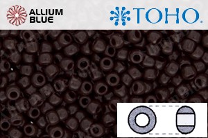 TOHO Round Seed Beads (RR8-46D) 8/0 Round Medium - Deep Chocolate Brown Opaque - Click Image to Close