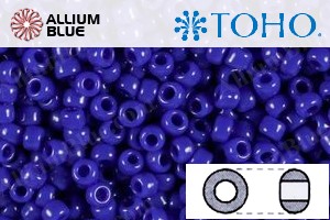 TOHO Round Seed Beads (RR15-48) 15/0 Round Small - Opaque Navy Blue - Click Image to Close