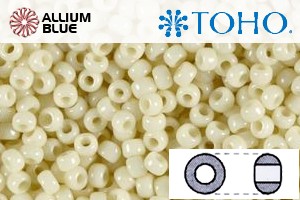 TOHO Round Seed Beads (RR15-51) 15/0 Round Small - Opaque Lt Beige - 关闭视窗 >> 可点击图片
