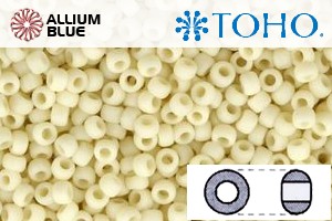 TOHO Round Seed Beads (RR11-51F) 11/0 Round - Opaque-Frosted Lt Beige - 關閉視窗 >> 可點擊圖片