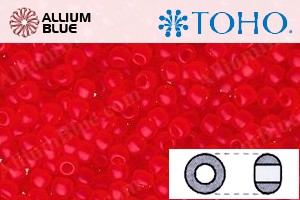 TOHO Round Seed Beads (RR11-5BF) 11/0 Round - Transparent-Frosted Siam Ruby - Haga Click en la Imagen para Cerrar