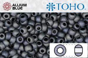 TOHO Round Seed Beads (RR3-612) 3/0 Round Extra Large - Matte-Color Gun Metal - 關閉視窗 >> 可點擊圖片